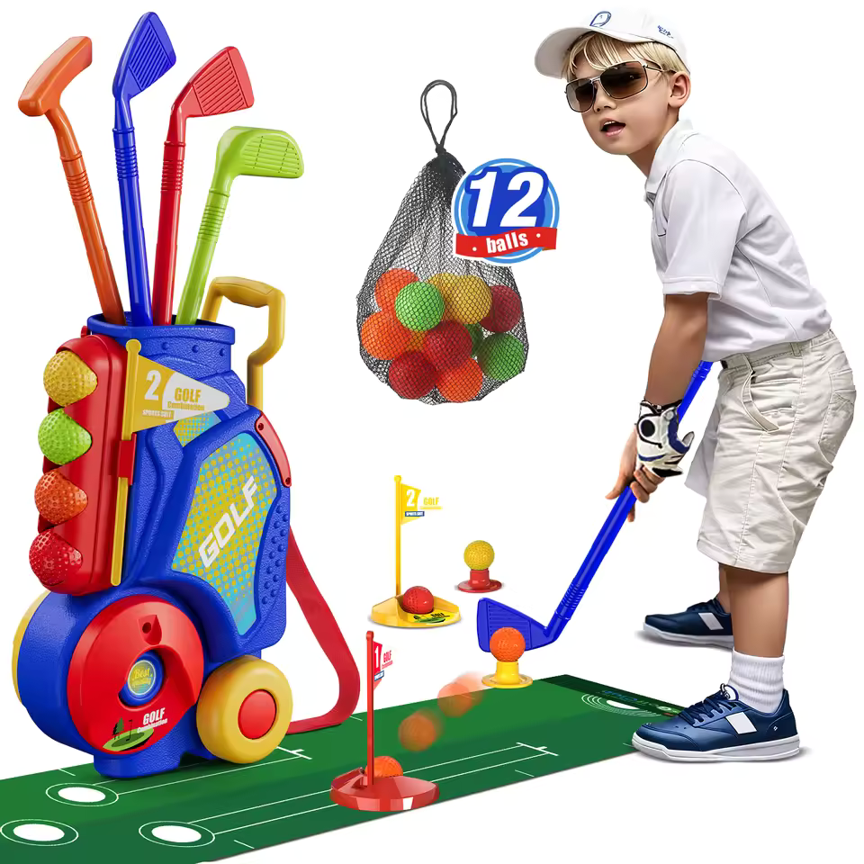 Toddler Golf Set with Clubs & Balls