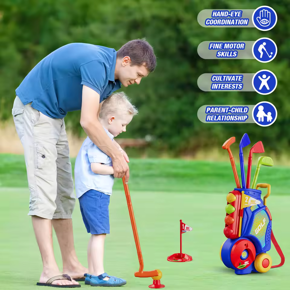 Toddler Golf Set with Clubs & Balls