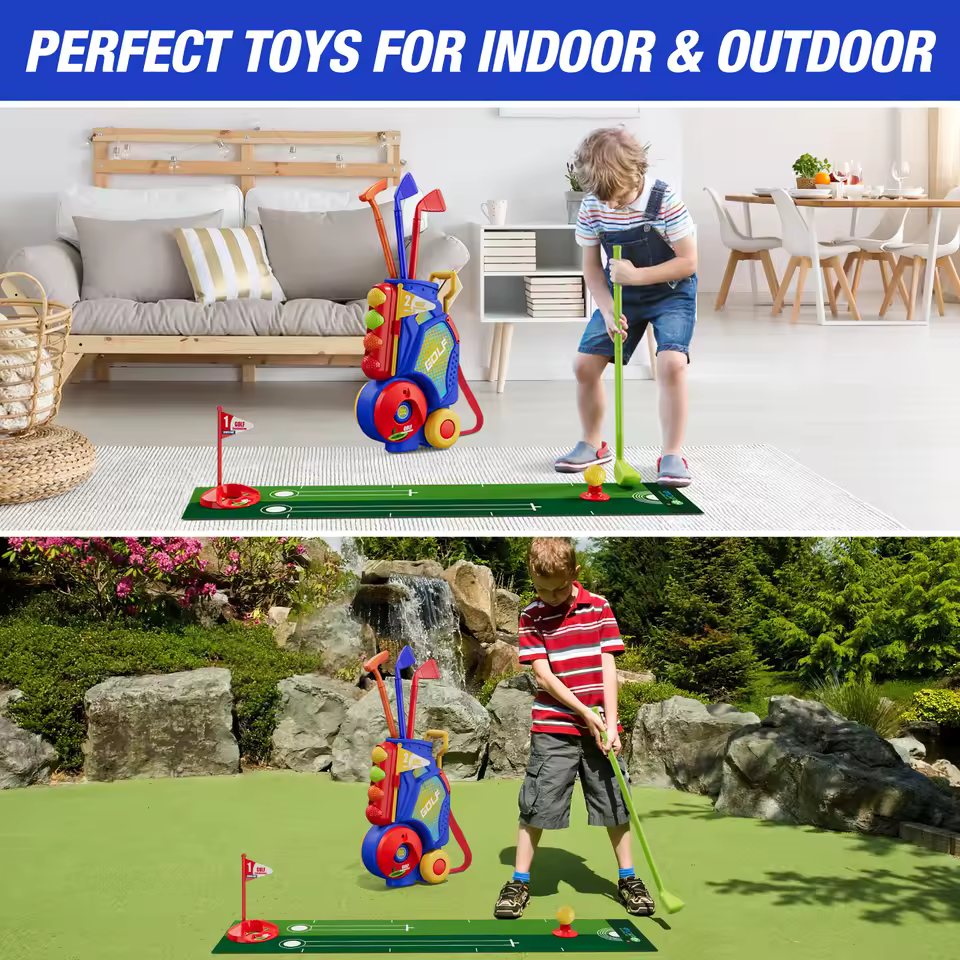 Toddler Golf Set with Clubs & Balls