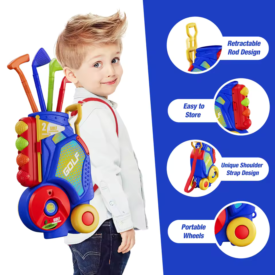 Toddler Golf Set with Clubs & Balls